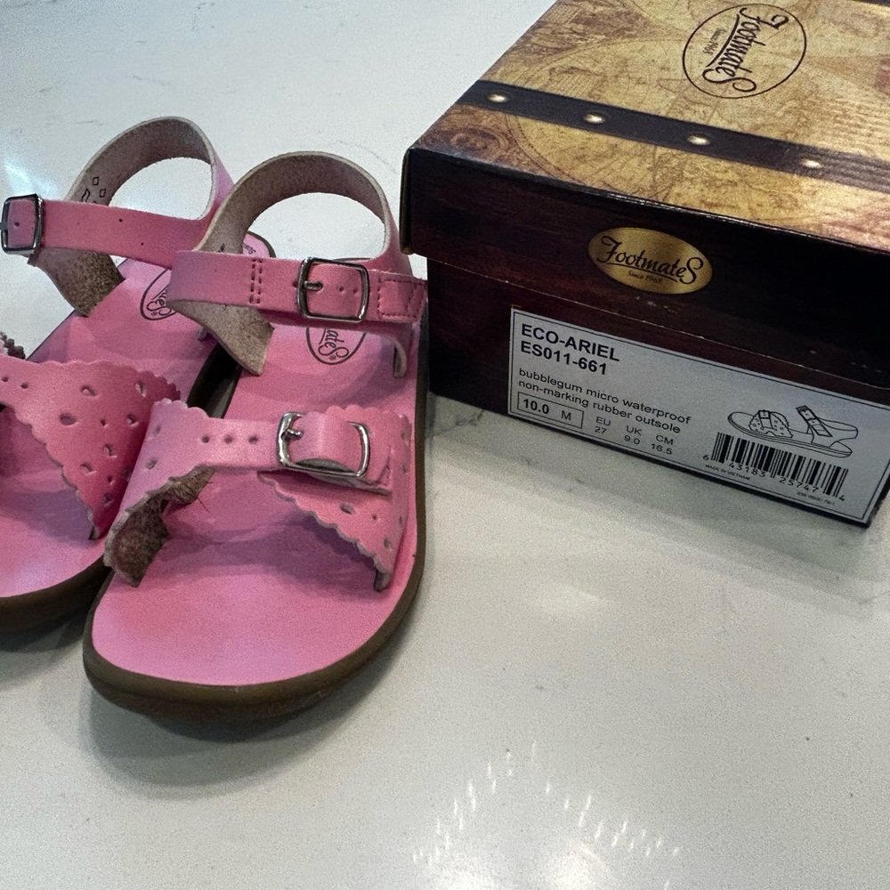 FootMates Eco-Ariel Bubblegum Pink Kids Sandals